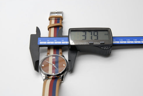 【 MINT w/BOX 】 GUCCI G Timeless 126.4 YA1264078 38mm Multi Color Men's Qz Watch